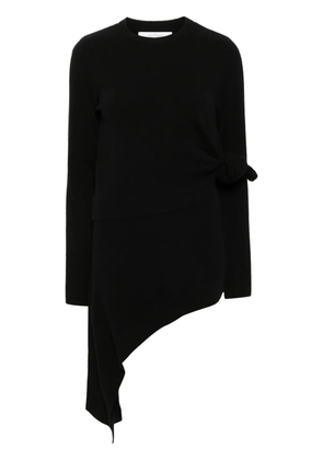 Rokh asymmetric knitted dress - Black