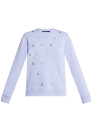 Karl Lagerfeld KL-monogram rhinestoned sweatshirt - Purple