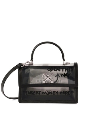 Off-White Jitney 1.4 transparent-design tote bag - Black