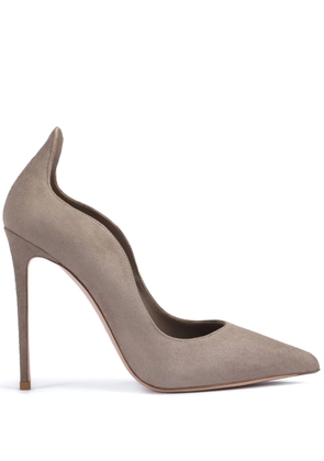 Le Silla Ivy 120mm suede pumps - Neutrals