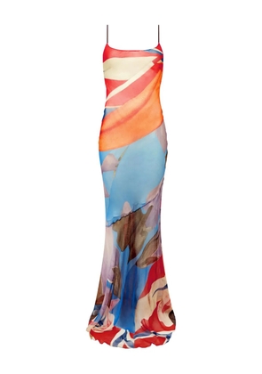 Donde Esteban Palenque floral maxi dress - Blue