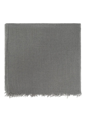 Rick Owens frayed scarf - Grey
