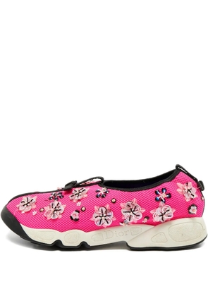 Christian Dior Pre-Owned floral trainers - Pink