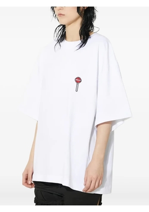 Fiorucci embroidered T-shirt - White