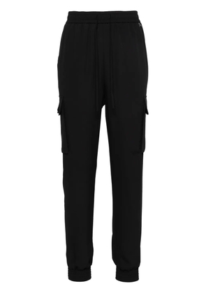 TWINSET elasticated-waistband trousers - Black