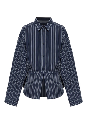 Balenciaga striped button-up shirt - Blue