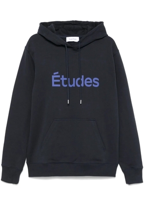 Études Studio logo-print hoodie - Blue
