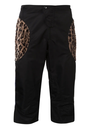 Martine Rose animal print effect cargo shorts - Black