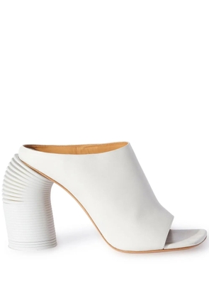 Off-White spring leather mules