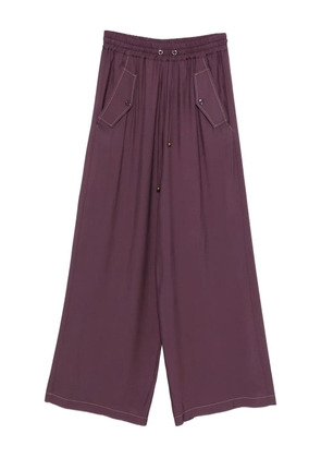 PINKO drawstring-fastening trousers - Purple