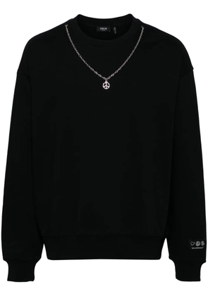 FIVE CM chain detail sweatshirt - Black