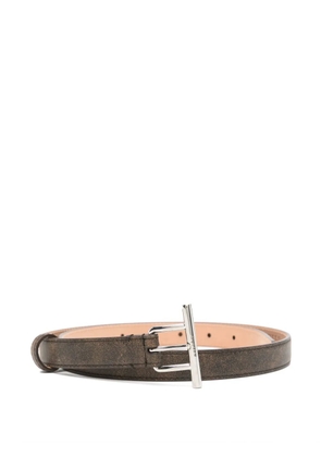 Alexander McQueen T-Bar belt - Brown