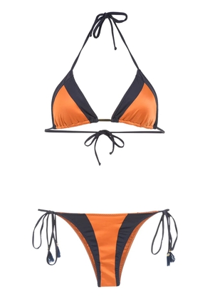 Brigitte color block bikini set - Yellow