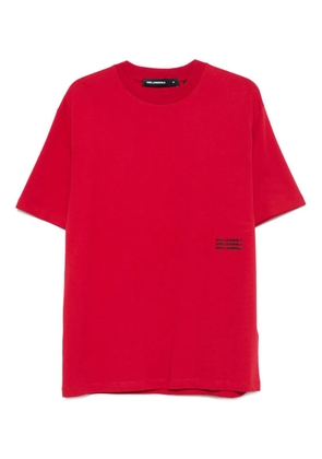 Karl Lagerfeld crew-neck logo T-shirt - Red