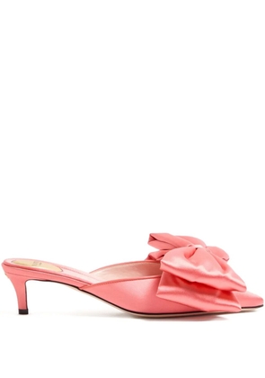 Valentino Garavani 45mm Yolande bow mules - Pink