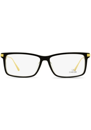 OMEGA EYEWEAR rectangle-frame glasses - Black