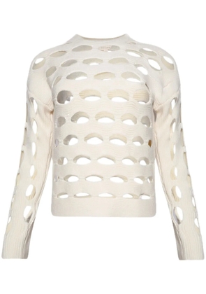 diotima Galina open-knit jumper - White