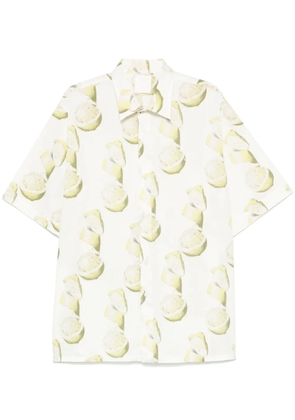 Givenchy lemon-print seersucker shirt - White