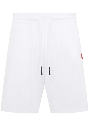 Let's Swim logo-shark towelling shorts - White