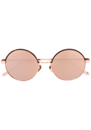 Linda Farrow round frame sunglasses - Metallic