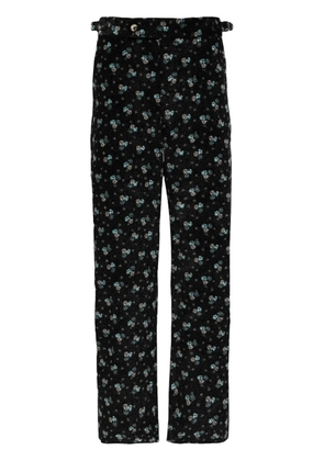 BODE Chicory floral corduroy trousers - Black