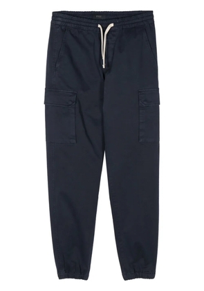 Fay cotton tapered cargo trousers - Blue