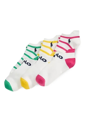 Polo Ralph Lauren logo ankle socks (pack of six) - White