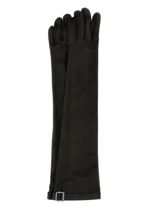 ARMARIUM long leather gloves - Black