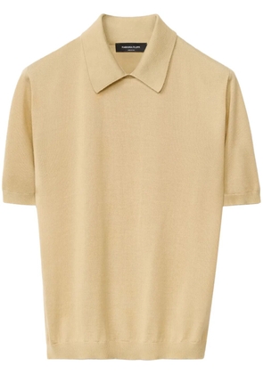 Fabiana Filippi fine-knit polo top - Neutrals