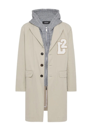 DSQUARED2 hooded coat - Neutrals