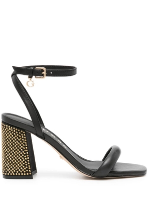 GUESS USA Gelectra 95mm leather sandals - Black