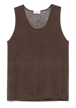 P.A.R.O.S.H. knitted tank top - Brown