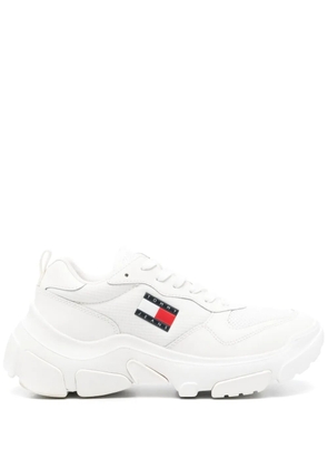 Tommy Jeans logo-appliqué sneakers - White