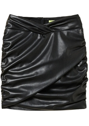 TWINSET MYFO gathered mini skirt - Black