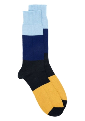Universal Works Bold Stripe socks - Blue