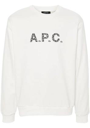 A.P.C. Timothy cotton sweatshirt - White