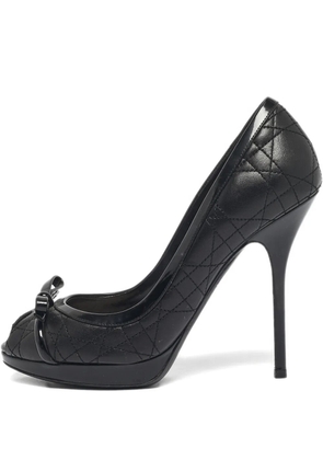 Christian Dior Pre-Owned bow-detail pumps - Black
