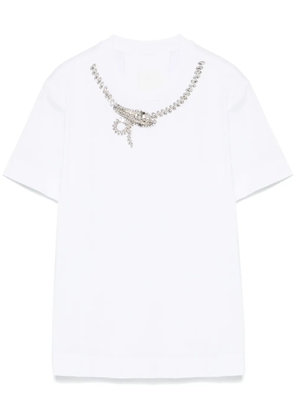 Givenchy crystal-detail T-shirt - White