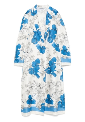 P.A.R.O.S.H. floral-print coat - White