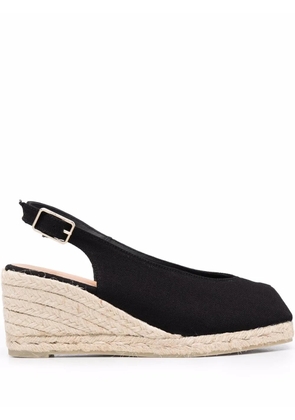 Castañer peep-toe slingback espadrilles - Black