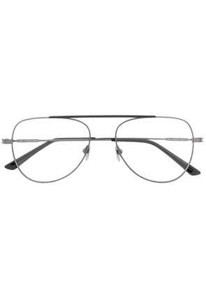 Calvin Klein pilot-frame glasses - Black