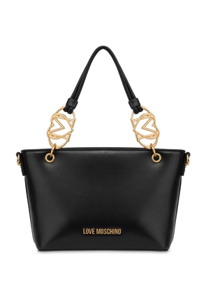 Love Moschino logo-lettering tote bag - Black