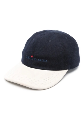 Kiton logo-embroidered baseball cap - Blue