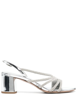 Le Silla Scarlet 60mm leather sandals - Silver