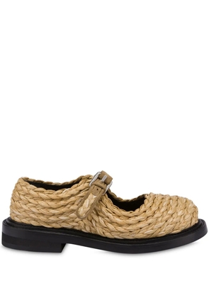 Moschino braided loafers - Neutrals