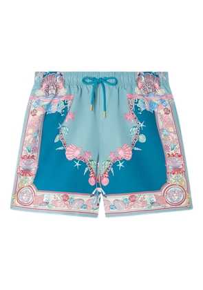 Versace Coral Theatre swim shorts - Blue