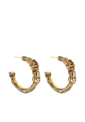 Aurelie Bidermann Floresta hoop earrings - Gold