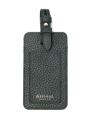 Aspinal Of London pebble luggage tag - Green