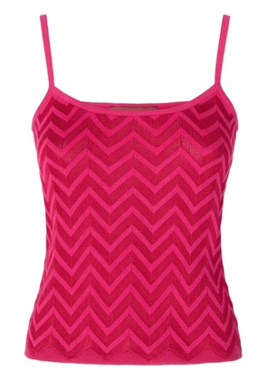 Missoni zigzag-woven vest - Pink