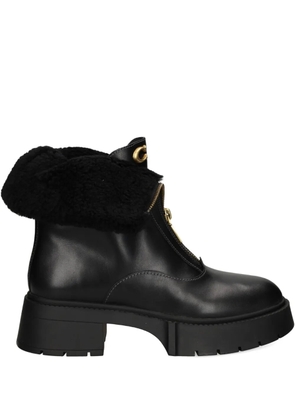 Coach 57mm Leah zip-up platform boots - Black